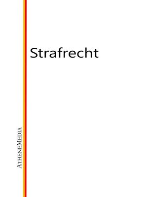 cover image of Strafrecht